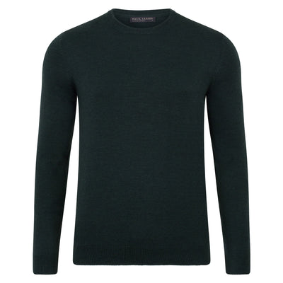 Mens Extra Fine Merino Wool Crew Neck Jumper