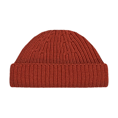 orange fisherman watch cap