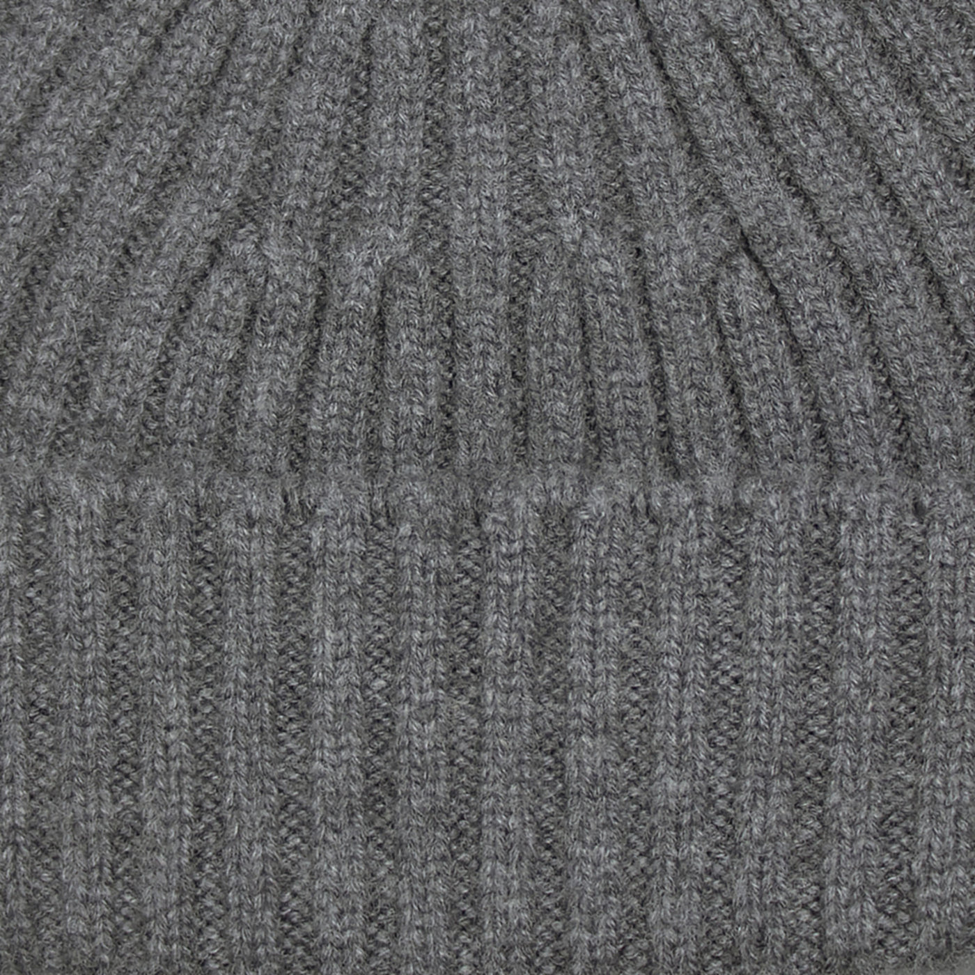 grey chunky merino cashmere beanie