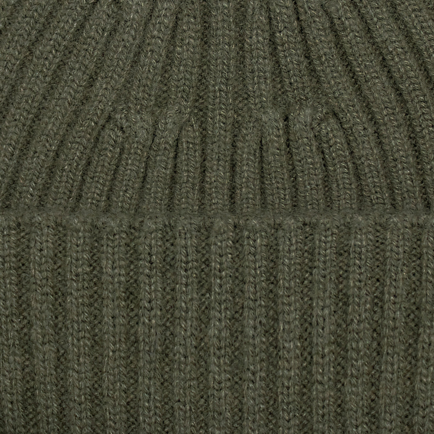 green chunky merino cashmere beanie