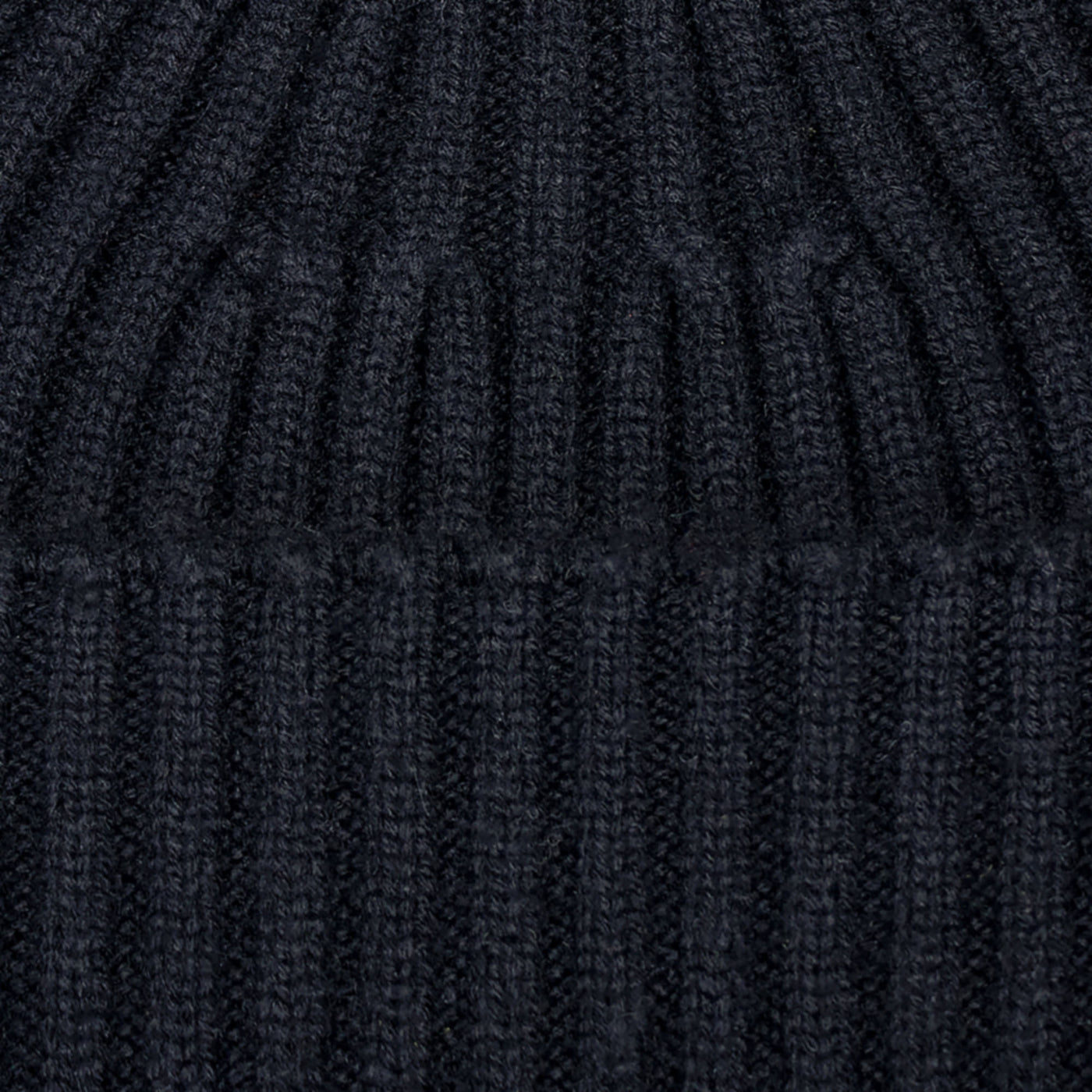 navy chunky merino cashmere beanie