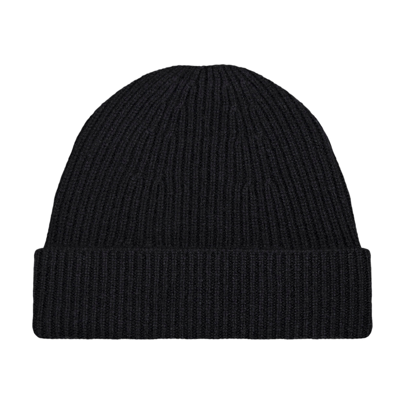 black merino cashmere beanie