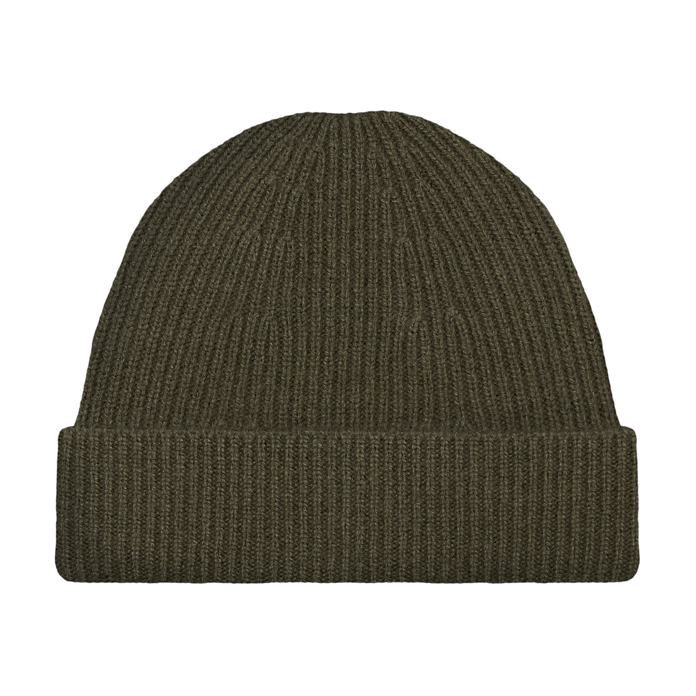 green merino cashmere beanie