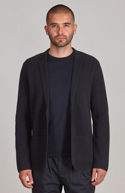 Mens Lightweight Merino Cashmere Knitted Blazer