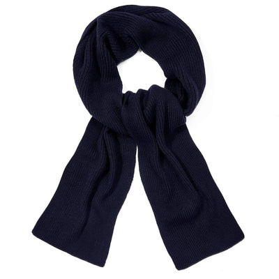 black knitted cashmere scarf