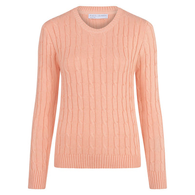 apricot womens cotton cable jumper