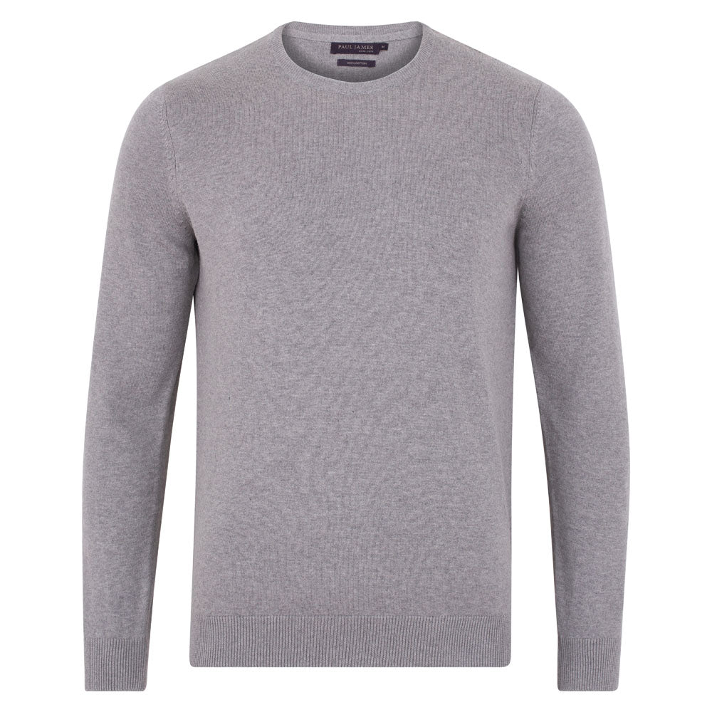 Cotton round neck jumpers best sale