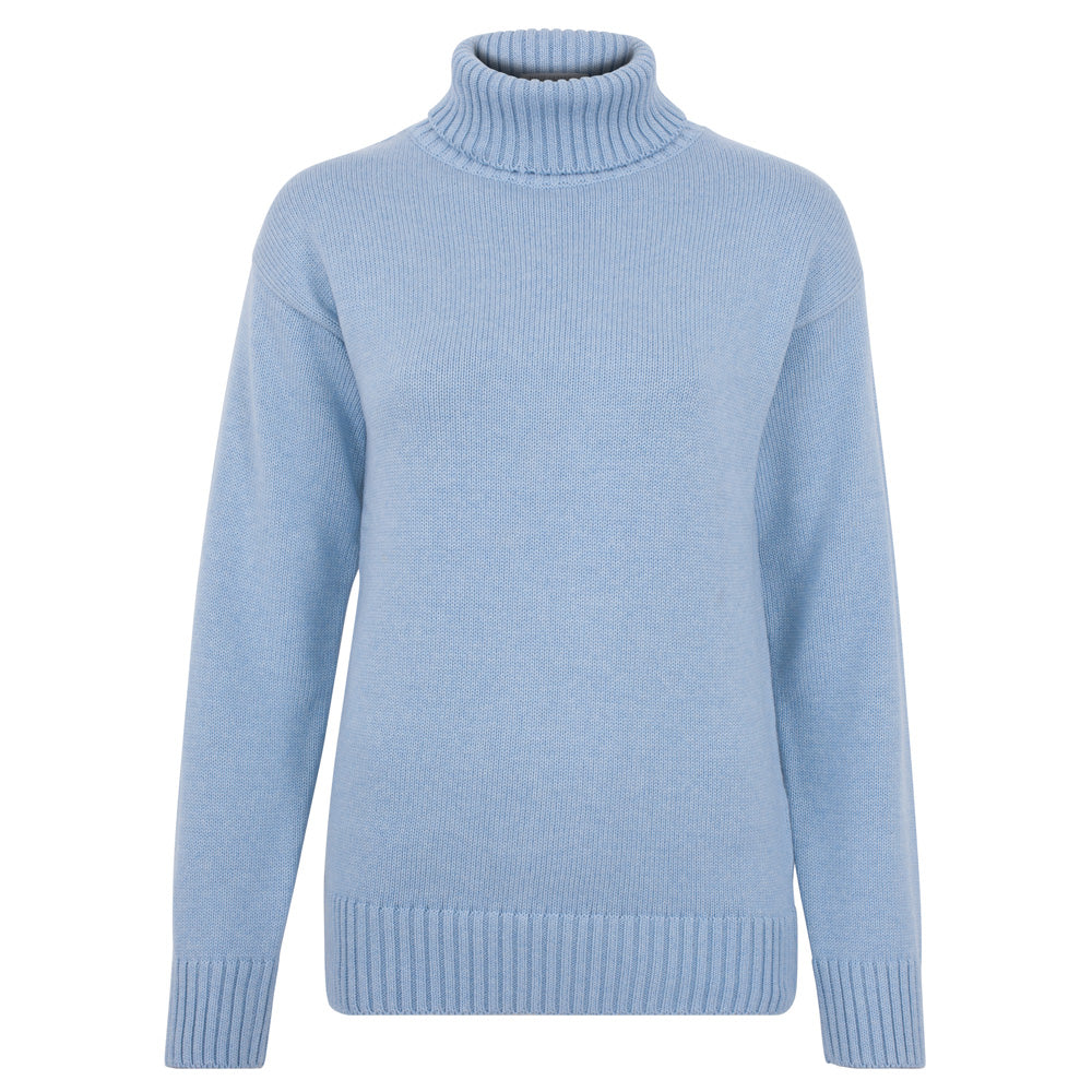 Pale blue roll neck jumper best sale