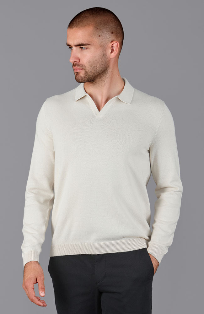 Mens white polo sweater best sale