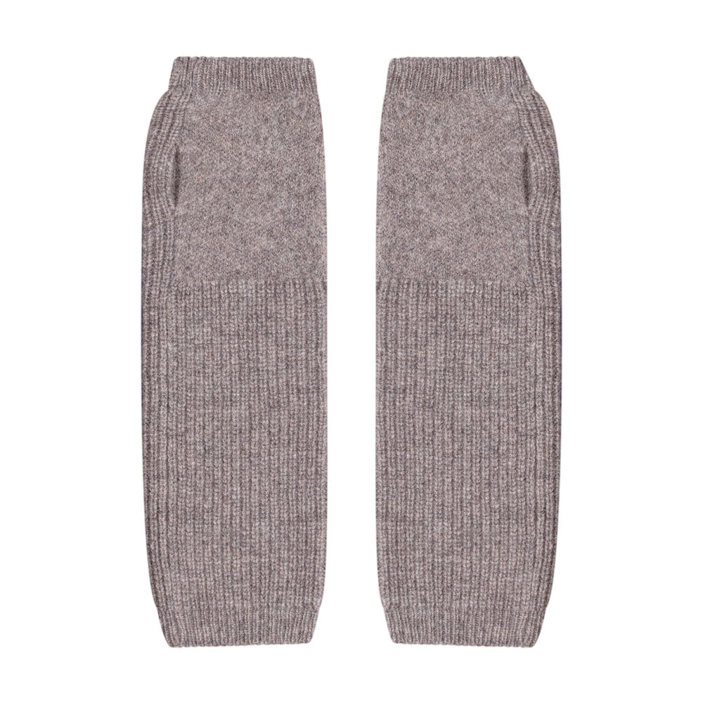 Cable Arm Warmers, hot Lamb's Wool, Grey