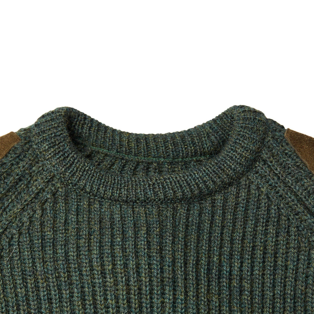 Chunky British Wool Ribbed Shooting Jumper Paul James Knitwear