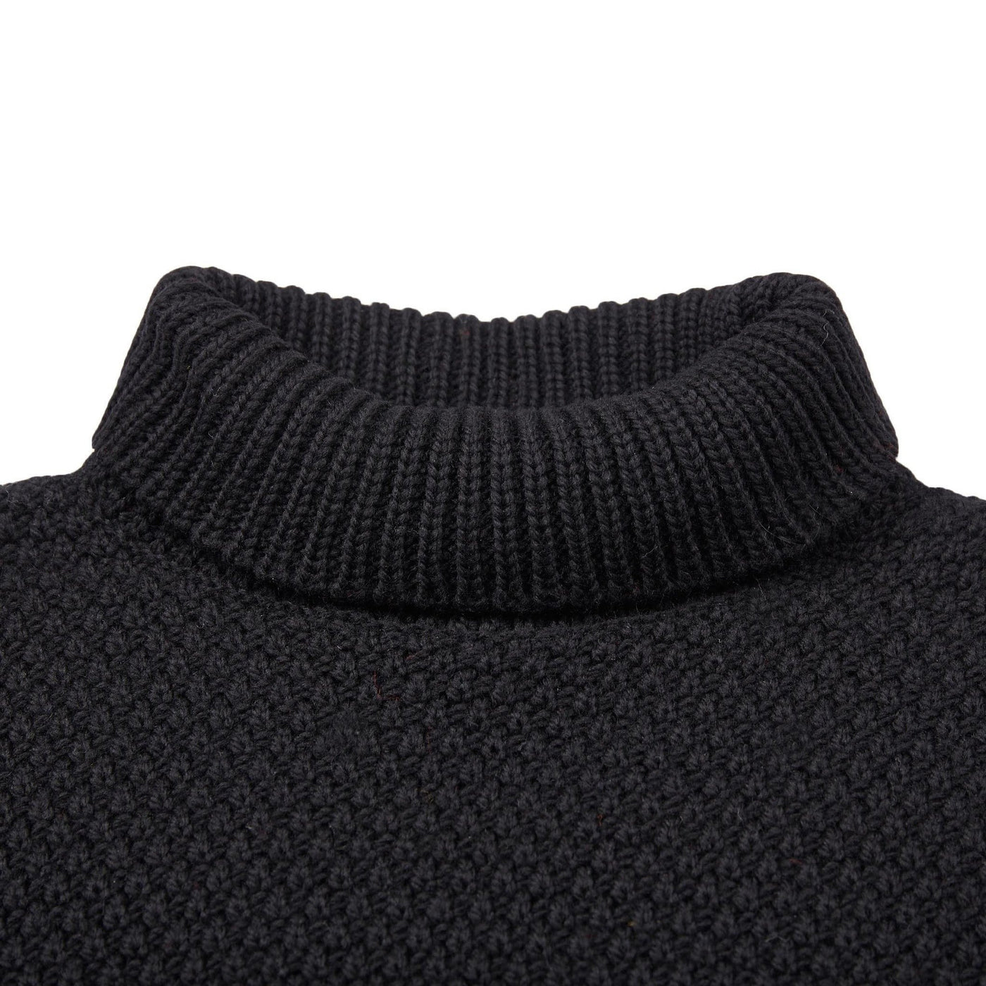 Mens Merino Wool Moss Stitch Roll Neck Jumper – Paul James Knitwear