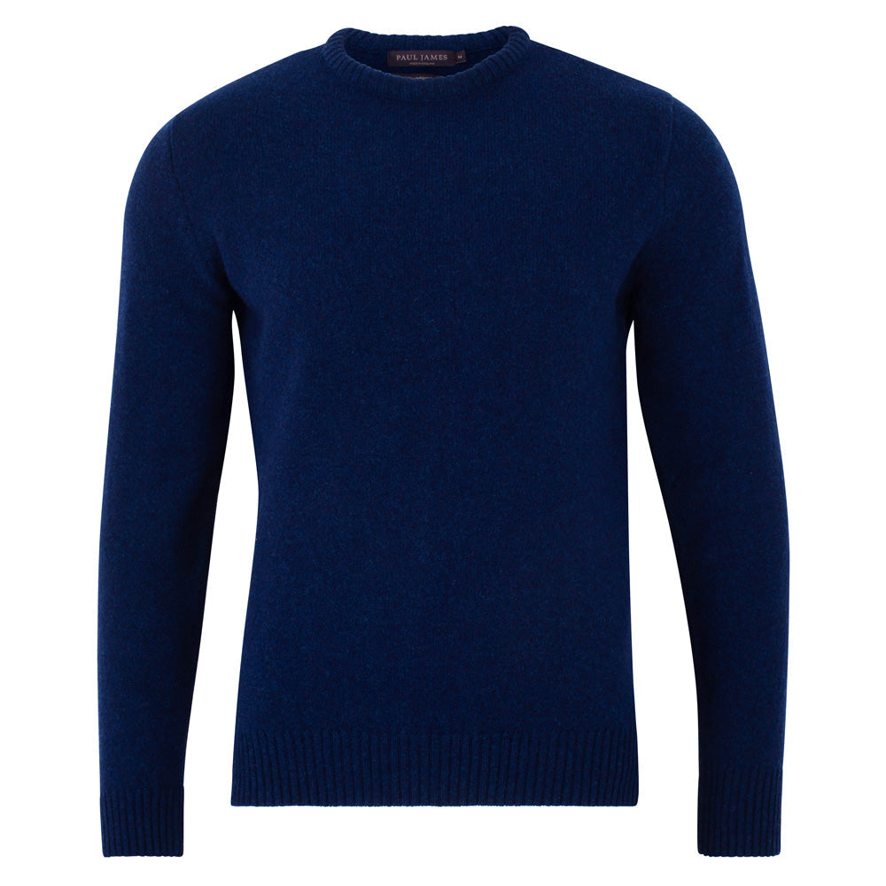 Mens Lambswool Crew Neck Sweater | Made in Great Britain – Paul James ...