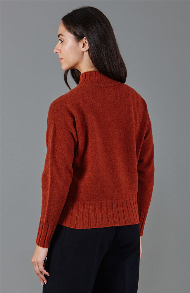 $100 Hello Simone alpaca newest wool red Sweater 12