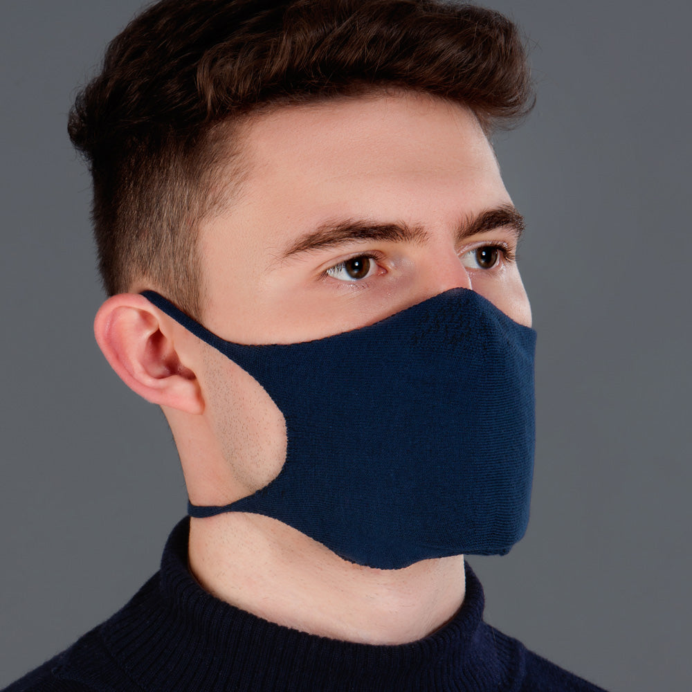 navy adjustable cotton comfortable mask